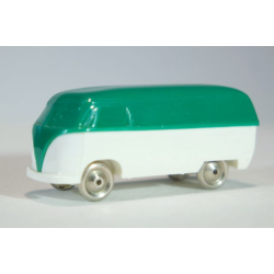 HO Scale, VW Van with White Base - Green