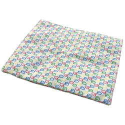 Duplo, Doll Cloth Blanket with Blue, Lime, Red and Yellow Bunny Pattern