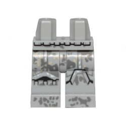 Hips and Legs with SW Stormtrooper Dark Bluish Gray and Tan Dirt Stains Pattern Hips and Legs with SW Stormtrooper Dark Bluish Gray and Tan Dirt Stains Pattern