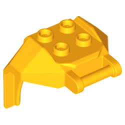 Large Figure Armor, Chest with 4 Studs and Bar Handle - Bright Light Orange