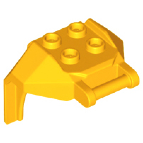 Деталь LEGO 27167 Large Figure Armor, Chest with 4 Studs and Bar Handle - Bright Light Orange