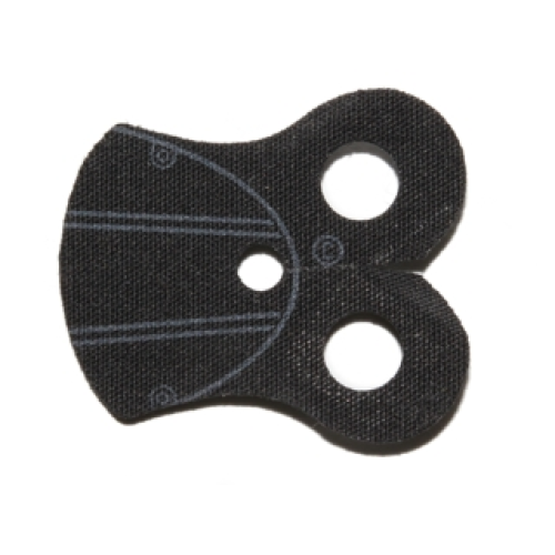 Деталь LEGO 48431pb04 Minifigure Armor Pauldron Cloth with 4 Thin Gray Stripes and Gray Outline Pattern, Thin Border