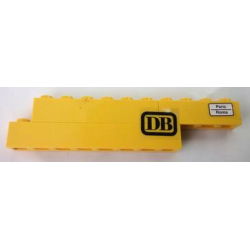 Stickered Assembly 11 x 1 x 2 with 'DB' and 'Paris Roma' Pattern (Stickers) - Set 7710 - 1 Brick 1 x 4, 1 Brick 1 x 6, 1 Brick 1 x 8