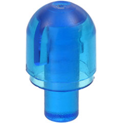 Bar with Light Bulb Cover (Bionicle Barraki Eye) - Trans-Dark Blue