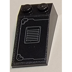 Slope 18 4 x 2 with Hatch and Vent Pattern (Sticker) - Set 77905