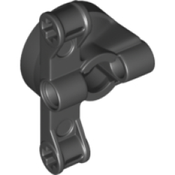 Technic, Steering Wheel Hub Holder with 2 Pin Holes and 2 Arms with Axle Holes (Undetermined Type)