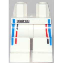 Hips and Legs with 'sparco' and Red, Blue and Black Dotted Lines Pattern Hips and Legs with 'sparco' and Red, Blue and Black Dotted Lines Pattern