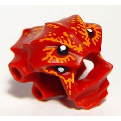 Деталь LEGO 92945pb01 Minifigure, Head, Modified Lobster Pattern