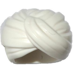 Minifigure, Headgear Turban without Hole - White