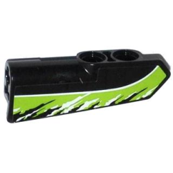 Technic, Panel Fairing #21 Very Small Smooth, Side B with Black and White Splatters on Lime Background Pattern (Sticker) - Set 42021 Technic, Panel Fairing #21 Very Small Smooth, Side B with Black and White Splatters on Lime Background Pattern (Sticker) - Set 42021