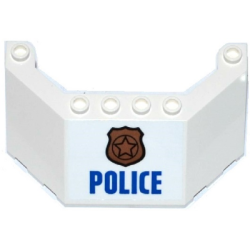 Windscreen 5 x 8 x 2 with Copper Badge and Blue 'POLICE' Pattern (Sticker) - Set 60129 Windscreen 5 x 8 x 2 with Copper Badge and Blue 'POLICE' Pattern (Sticker) - Set 60129