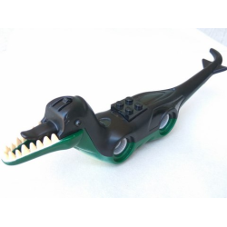 Dinosaur Body Pteranodon / Raptor with Black Top and Complementary Bottom Pattern