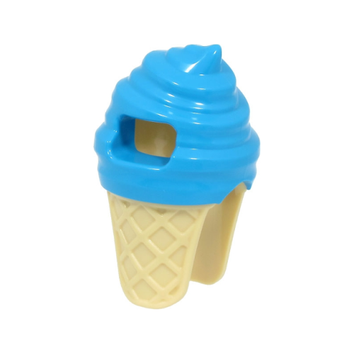 Деталь LEGO 80678pb01 Minifigure, Headgear Head Cover, Costume Ice Cream with Molded Tan Cone Pattern