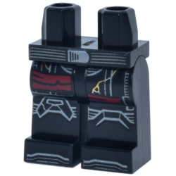 Hips and Legs with SW Imperial Death Trooper Armor with Dark Silver Belt with Buckle, Knee Pads, Shoe Tips, Dark Red Bandages and Gold Cracks Pattern Hips and Legs with SW Imperial Death Trooper Armor with Dark Silver Belt with Buckle, Knee Pads, Shoe Tips, Dark Red Bandages and Gold Cracks Pattern