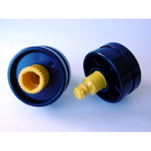 Деталь LEGO 6290c00 Duplo, Toolo Wheel with Yellow Connector Pin