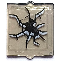 Glass for Window 1 x 2 x 2 Flat Front with Black and White Cracks Pattern 3 (Sticker) - Set 70425 Glass for Window 1 x 2 x 2 Flat Front with Black and White Cracks Pattern 3 (Sticker) - Set 70425