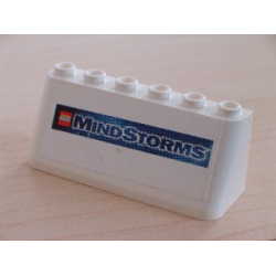 Windscreen 2 x 6 x 2 with LEGO Mindstorms Logo on Blue Background Pattern (Sticker) - Sets 3409 Windscreen 2 x 6 x 2 with LEGO Mindstorms Logo on Blue Background Pattern (Sticker) - Sets 3409