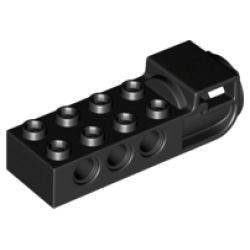 Technic, Brick Modified 2 x 4 with Pin Holes and Flywheel Socket (Ninjago Airjitzu Flyer Handle) Technic, Brick Modified 2 x 4 with Pin Holes and Flywheel Socket (Ninjago Airjitzu Flyer Handle)