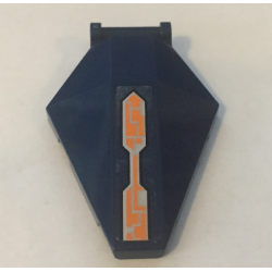 Windscreen 6 x 4 x 1 Hexagonal with Bar Handle with Orange and Silver Circuitry Pattern (Sticker) - Set 70351 Windscreen 6 x 4 x 1 Hexagonal with Bar Handle with Orange and Silver Circuitry Pattern (Sticker) - Set 70351