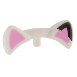 Friends Accessories Cat Ears with Bright Pink Auricles and Black Tip on Left Ear Pattern Friends Accessories Cat Ears with Bright Pink Auricles and Black Tip on Left Ear Pattern