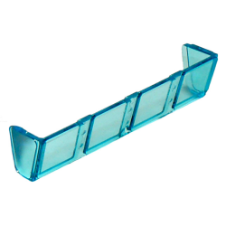 Glass for Window 2 x 8 x 2 Boat - Trans-Light Blue Glass for Window 2 x 8 x 2 Boat - Trans-Light Blue