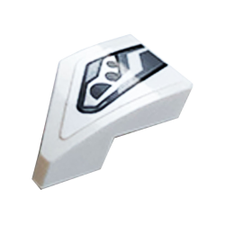 Wedge 2 x 1 x 2/3 Right with Car Headlight Pattern (Sticker) - Set 76896