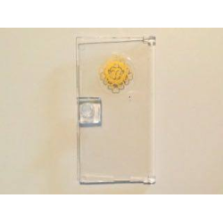 Door 1 x 4 x 6 with Stud Handle with Gold Cupcake and Scroll Pattern (Sticker) - Set 41101 Door 1 x 4 x 6 with Stud Handle with Gold Cupcake and Scroll Pattern (Sticker) - Set 41101