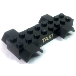Stickered Assembly 8 x 4 x 1 with 'TAXI' Pattern on Both Sides (Stickers) - Set 1589-1 - 1 Plate 1 x 2, 1 Plate 2 x 3, 2 Plate 2 x 8, 2 Vehicle, Mudguard 2 x 4 with Arch Smooth Stickered Assembly 8 x 4 x 1 with 'TAXI' Pattern on Both Sides (Stickers) - Set 1589-1 - 1 Plate 1 x 2, 1 Plate 2 x 3, 2 Plate 2 x 8, 2 Vehicle, Mudguard 2 x 4 with Arch Smooth