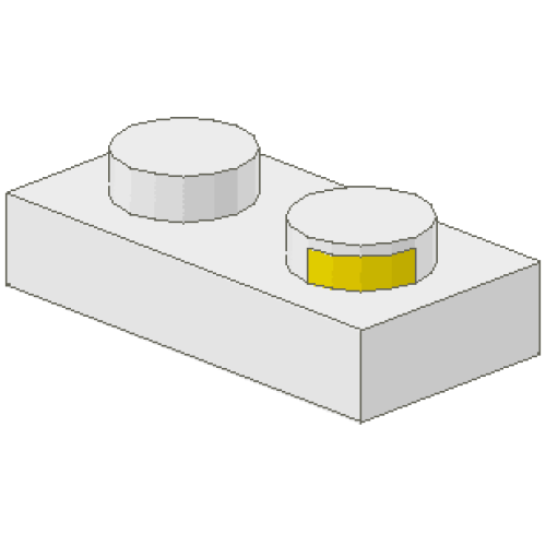 Деталь LEGO 4755 Electric Plate 1 x 2 with Contacts