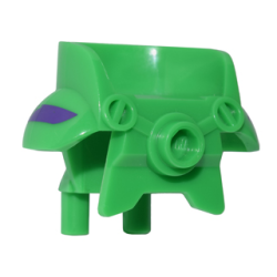 Minifigure Armor Space with Shoulder Protection with Purple Stripe Pattern