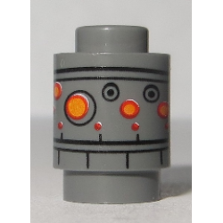 Brick, Round 1 x 1 with SW IG-88 Head Pattern 2 Brick, Round 1 x 1 with SW IG-88 Head Pattern 2