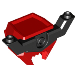 Minifigure, Headgear Helmet Large Square with Black Side Extensions Minifigure, Headgear Helmet Large Square with Black Side Extensions