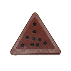 Road Sign 2 x 2 Triangle with Clip with 9 Black Dots Pattern (Sticker) - Set 75092 Road Sign 2 x 2 Triangle with Clip with 9 Black Dots Pattern (Sticker) - Set 75092