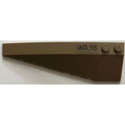 Wedge 10 x 3 Left with 'AG.16' Pattern (Sticker) - Set 76075 Wedge 10 x 3 Left with 'AG.16' Pattern (Sticker) - Set 76075