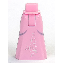 Mini Doll Hips and Skirt Full Length with Stars Pattern (Ariel) - Thick Hinge