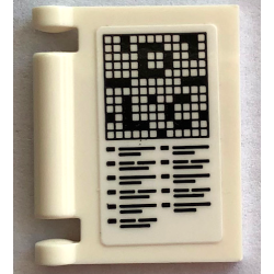 Minifigure, Utensil Book Cover with Crossword Pattern (Sticker) - Set 21336 Minifigure, Utensil Book Cover with Crossword Pattern (Sticker) - Set 21336