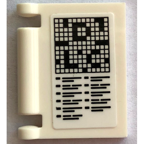 Деталь LEGO 24093pb057 Minifigure, Utensil Book Cover with Crossword Pattern (Sticker) - Set 21336