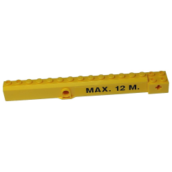 Crane Arm Outside, Wide with Pin Hole at Mid-Point with 'MAX. 12 M.' Pattern on Both Sides (Stickers) - Set 8292 Crane Arm Outside, Wide with Pin Hole at Mid-Point with 'MAX. 12 M.' Pattern on Both Sides (Stickers) - Set 8292