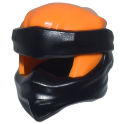 Minifigure, Headgear Ninjago Wrap Type 9 with Molded Black Wraps and Knot Pattern Minifigure, Headgear Ninjago Wrap Type 9 with Molded Black Wraps and Knot Pattern
