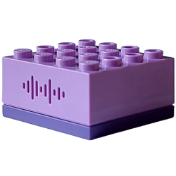 Electric, Sound Brick 4 x 4 with Medium Lavender Top and 31 Randomized Sounds (Talking Sorting Hat)