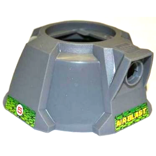 Деталь LEGO 87941pb08 Air Blast Launcher Base (Racers) with Red Number 5 in White Circle on Both Sides and Yellow 'AIR BLAST' Pattern (Stickers) - Set 8231