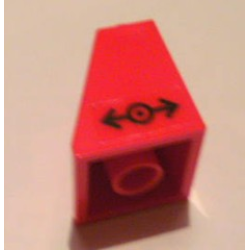 Slope 65 2 x 2 x 2 with Bottom Tube with Train Logo Black Pattern Left (Sticker) - Set 7898 Slope 65 2 x 2 x 2 with Bottom Tube with Train Logo Black Pattern Left (Sticker) - Set 7898