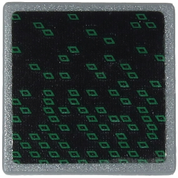 Road Sign 2 x 2 Square with Open O Clip with Dark Green Rhombuses on Black Background Pattern (Sticker) - Set 71712 Road Sign 2 x 2 Square with Open O Clip with Dark Green Rhombuses on Black Background Pattern (Sticker) - Set 71712