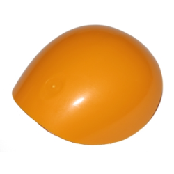 Large Figure Armor, Round, Smooth - Bright Light Orange