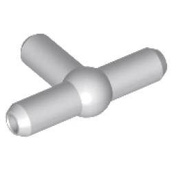 Pneumatic T Piece Second Version (T Bar with Ball in Center) - Light Bluish Gray Pneumatic T Piece Second Version (T Bar with Ball in Center) - Light Bluish Gray
