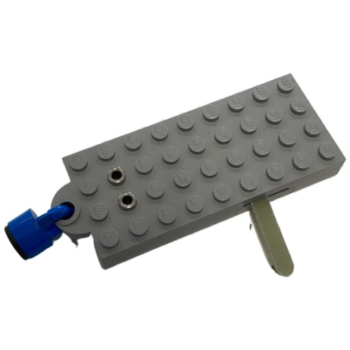 Деталь LEGO x877c01 Electric, Train 4.5V Automatic Pole Reverser Brick 4 x 9 with Magnet Holder with Blue Magnet Coupling, Train - 6.5mm Cylinder (x877 / x547b)