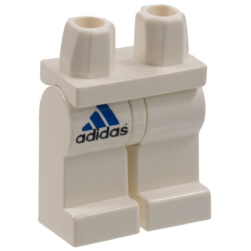 Деталь LEGO 970c00pb0020 Hips and Legs with Black and Blue Adidas Logo Pattern