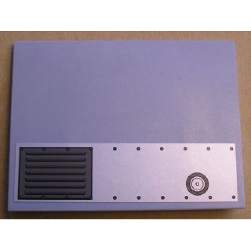 Деталь LEGO 4515pb033R Slope 10 6 x 8 with Air Vent and Rivets Pattern Model Right Side (Sticker) - Set 8635