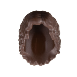 Mini Doll, Hair, Long Full Curly, Parted on Left - No Internal Supports