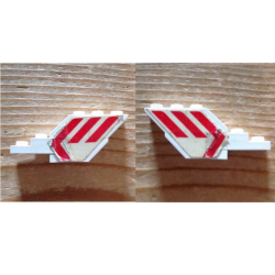 Stickered Assembly 6 x 1 x 2 with Red Martinair Logo Pattern on Both Sides (Stickers) - Set 1611-2 - 1 Plate 1 x 1, 1 Plate 1 x 2, 1 Plate 1 x 3, 1 Slope 45 2 x 1 without Bottom Tube, 2 Slope, Inverted 45 2 x 1 Stickered Assembly 6 x 1 x 2 with Red Martinair Logo Pattern on Both Sides (Stickers) - Set 1611-2 - 1 Plate 1 x 1, 1 Plate 1 x 2, 1 Plate 1 x 3, 1 Slope 45 2 x 1 without Bottom Tube, 2 Slope, Inverted 45 2 x 1